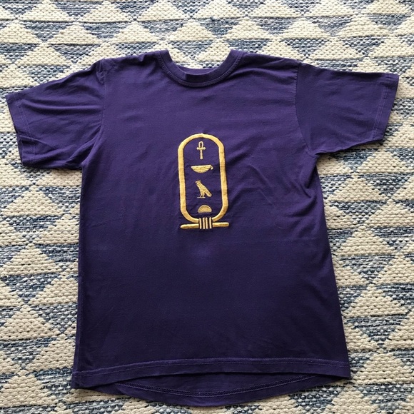 NWOT 100% Egyptian Cotton Hieroglyphic Embroidered - Picture 5 of 7